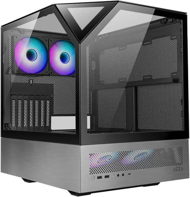 Main image of AZZA CSAZ-810 Sanctum / Innovative Case / Gaming / ATX Mid-Tower / Computer Case / Tempered Glass Panel