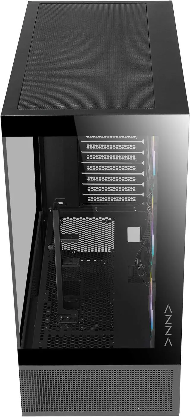 Alt view image 5 of 5 - AZZA CSAZ-501B TIARA / Gaming / ATX Mid-Tower / Computer Case / Tempered Glass Panel