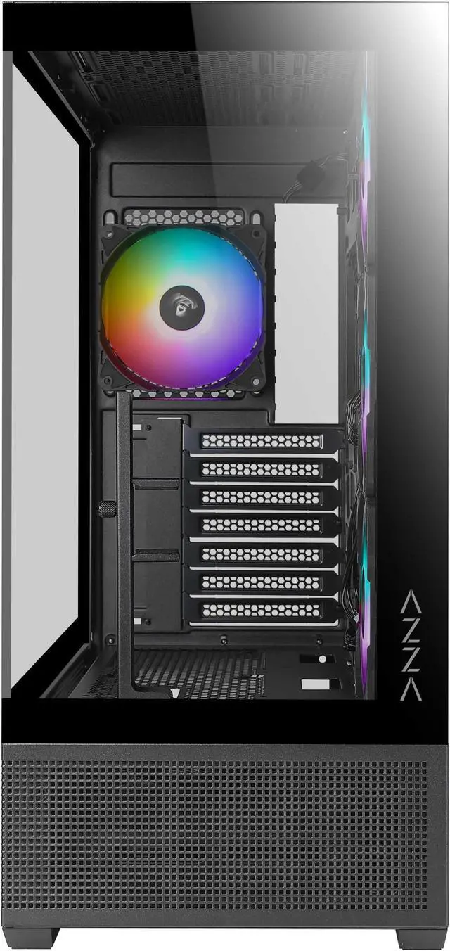 Alt view image 2 of 5 - AZZA CSAZ-501B TIARA / Gaming / ATX Mid-Tower / Computer Case / Tempered Glass Panel