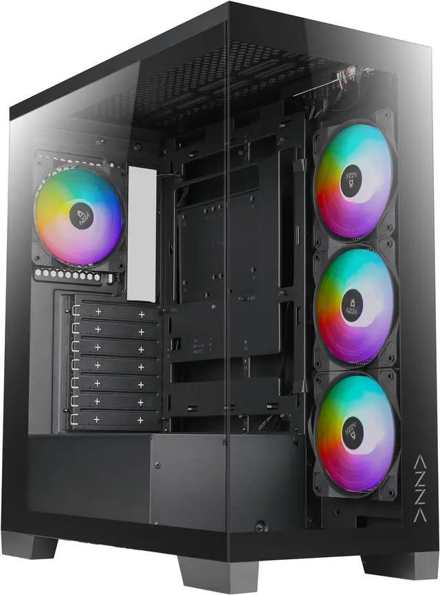 Main image of AZZA CSAZ-570B COVE / Gaming / ATX Mid-Tower / Computer Case / Back-connect Supported