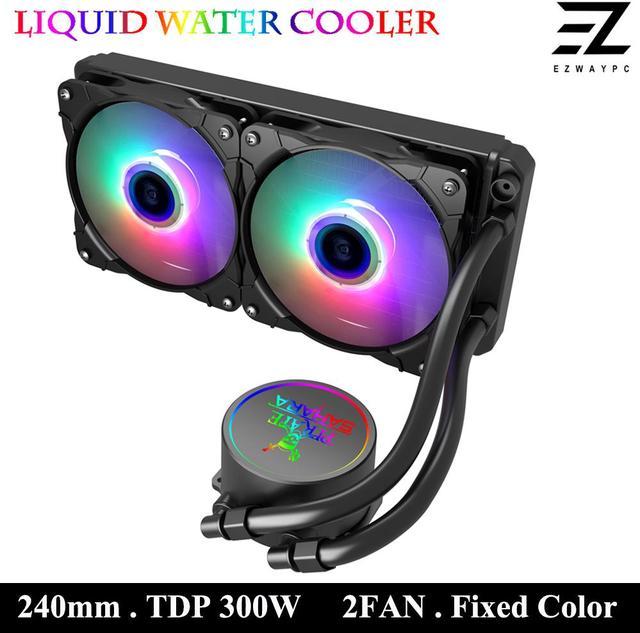 Give animation Faial CPU Water Cooler High Performance 300W TDP Liquid Water Cooling Radiator 240mm  Fan For 115x 1200 2011 x79 X99 AM4 Ventilador Water / Liquid Cooling -  Newegg.com