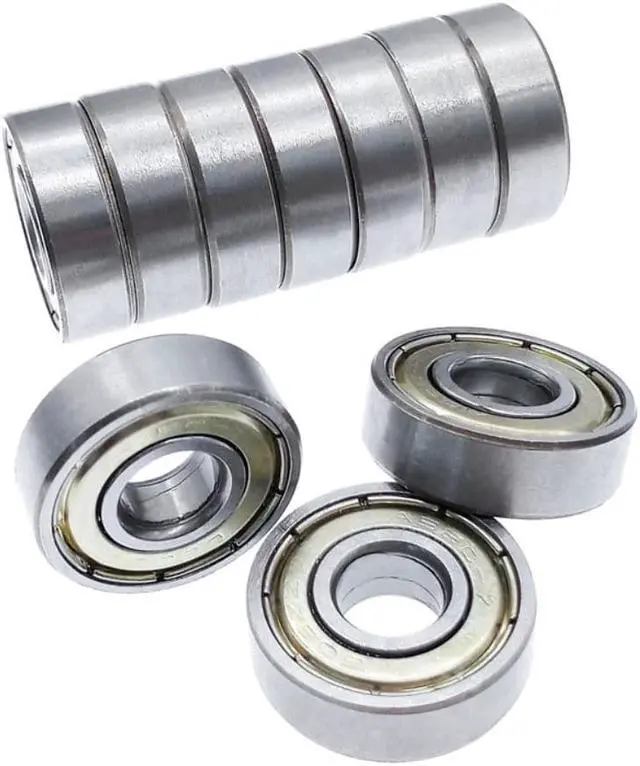 Main image of 10pcs Ball Bearing 608ZZ Double Shielded Miniature carbon steel Single Row Deep Groove 608 for fidget spinner 8*22*7mm