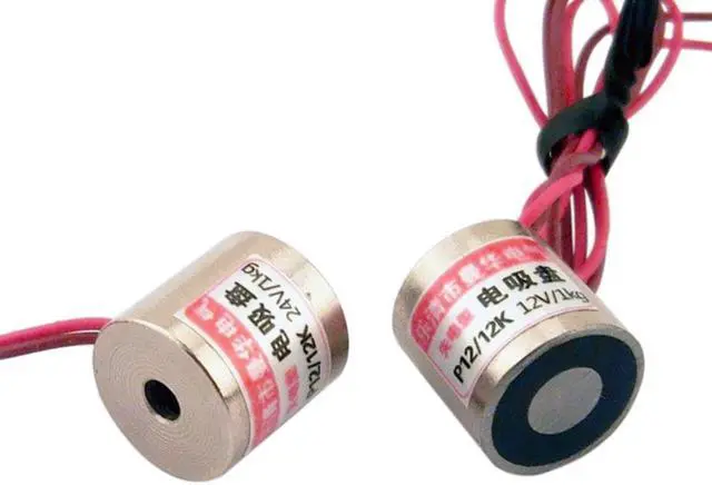 Main image of 1PCS 12mm  P12/12K Self-holding magnet 24V loss magnetism after power on lifting 1kg power loss electromagnet