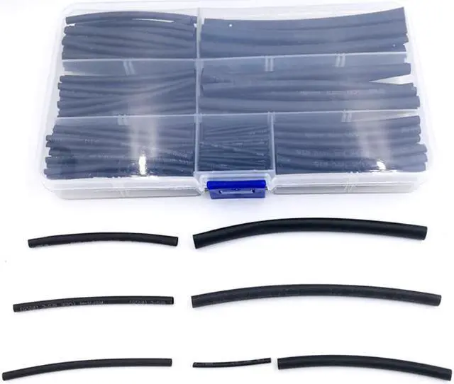Main image of Heat shrinkable tube 200PCS/SET 1mm 2mm 2.5mm 3mm 4mm 5mm  Tubing Sleeving Wrap Wire Cable Kit