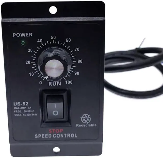 Main image of US-52 400W AC 220V 50/60Hz AC speed controller AC regulator motor control forword backword with filter capacitor