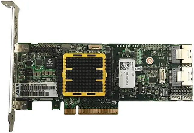 Main image of ASR-5805 PCIe 512MB 8-Port PCI-e SAS RAID Controller 2244100-R Server Smart Array Card Smart Array Card Controller Card
