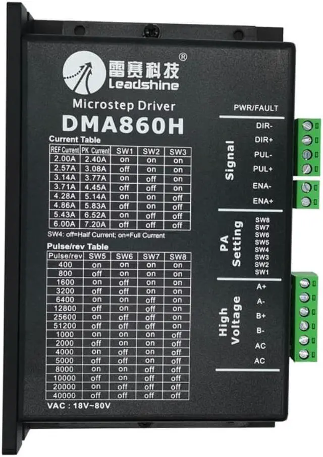 Main image of Leadshine DMA860H step driver DSP microstep driver AC18~80V  DC24-80V 2 phase