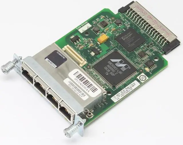 Main image of WAN Interface Card HWIC-4ESW for 1800 2800 3800 Fixed Configuration Router Router 4 Port 10/100 Ethernet Switch Interface Card