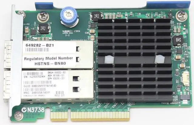 Main image of 649282-B21 661686-001 656090-001 FOR InfinBand Dual Port FDR/EN 544FLR QSFP 10/40GB HCA Controller Card Smart Array Card