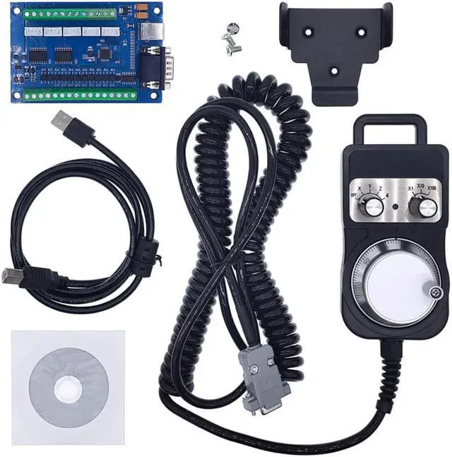 Main image of 1 Suit CNC Driver Board Breakout Board USB MACH3 Engraving Machine 5 Axis With MPG Handwheel Stepper Motion Controller Card