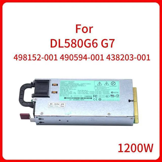 Main image of 1200W HSTNS-PL11 498152-001 490594-001 438203-001 Server Power Supply PSU for DL580 G6 G7 DL580G6 Switching Adapter