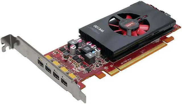 Main image of W4100 2GB Professional Multi-screen Graphics Card 4-screen Split-screen Stock Trading Monitoring and Drawing Split-screen Card