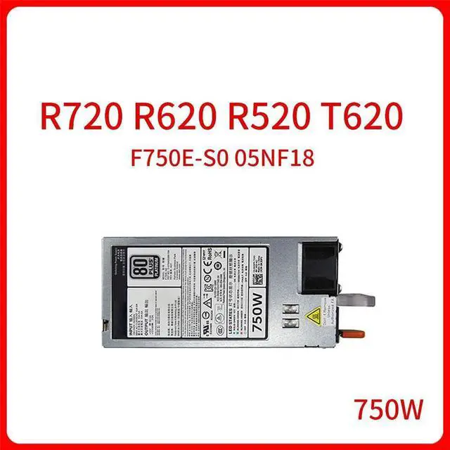 Main image of 750W F750E-S0 D750E-S1 05NF18 06W2PW Server Power Adapter For R720 R620 R520 T620 Power Supply PSU CN-05NF18 CN-06W2PW