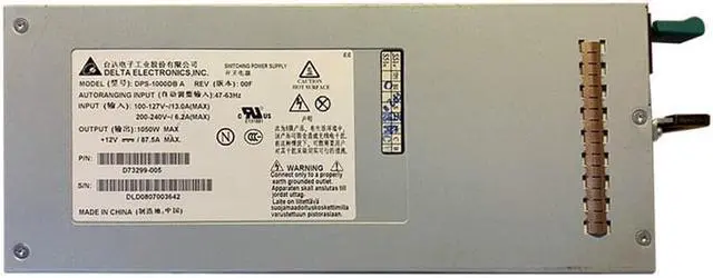 Main image of for B300 Server 1050W 47-63Hz +12V 87.5A Switching Power Supply DPS-1000DB A D73299-005 D73299 PSU Adapter