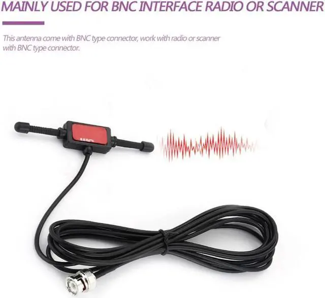 Alt view image 2 of 2 - Hot Scanner Antenna for Uniden Motorola Car Radio BNC Glass Mount 4" Mobile Full Band Walkie Talkie Transceiver Dropshipping