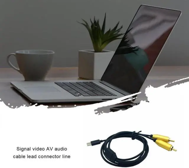 Alt view image 2 of 2 - Hot Dual Rca Male To Type-C Usb C Signal Video Av Audio Cable Lead Connector Cord Av Audio Line Lead Connector Wire Dropshipping