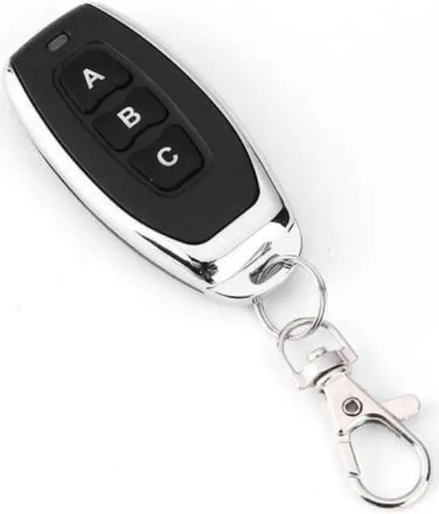 Main image of 433MHz Wireless Metal ABC 3 Key Garage Door Duplicator Learning Code Key Fob Control DC 6V Universal Copy Auto Car Alarm System
