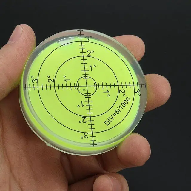 Main image of Precision Spirit Bubble Level Degree Mark Surface Round Circular Measuring Kit  Universal