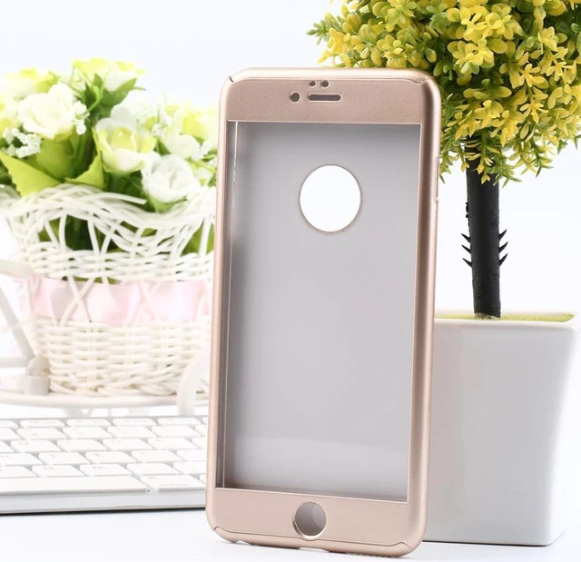 Main image of Temper Glass Film Full Hard Case Cover Shell For Apple iPhone 6 Plus 5.5''