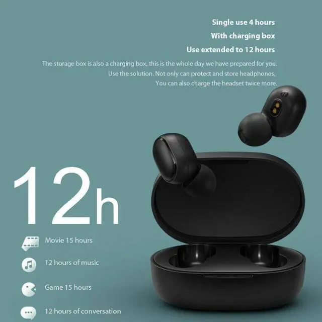 Alt view image 2 of 2 - Tws Wireless Airdots Headphones Bluetooth 5.0 Gaming Headset With Mic Noise Reduction Earphones For Xiaomi Dropshipping