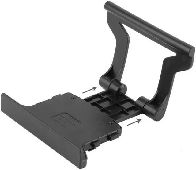 Main image of Durable Use Plastic Black Plastic TV Clip Clamp Mount Mounting Stand Holder Suitable for Microsoft Xbox 360 Kinect Sensor