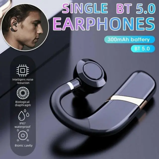 Alt view image 2 of 2 - X9 Wireless Bluetooth 5.0 Earphone Hands-free Sport Waterproof Headphone Ear-mounted Auriculare Earhook Earbuds Headset With Mic