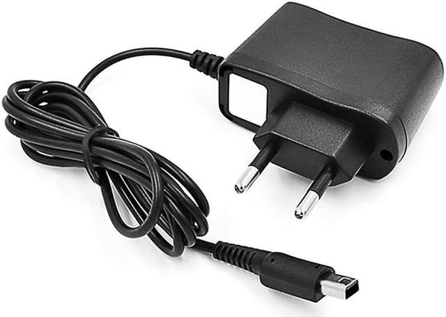 NEON Mains charger for Nintendo DSI XL / DSI / 3DS (US 2-pin plug)