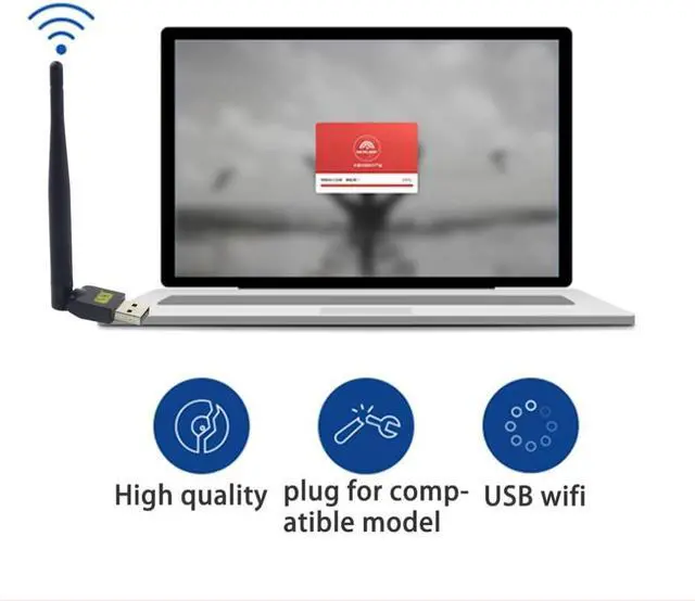 Alt view image 2 of 2 - 2.4GHz FREESAT USB WiFi With Antenna Work For Freesat V7 HD V8 Super Digital Satellite Receiver Receptor For HD TV Set Top Box