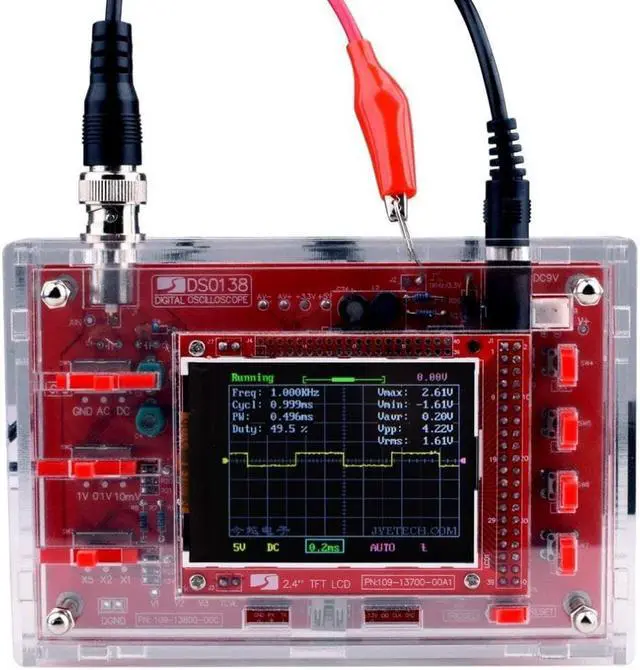 Alt view image 2 of 2 - Portable Acrylic Case Box Shell For DSO138 2.4" Thin Film Transistor Oscilloscope Kit DIY Making Electronic Diagnostic Tool