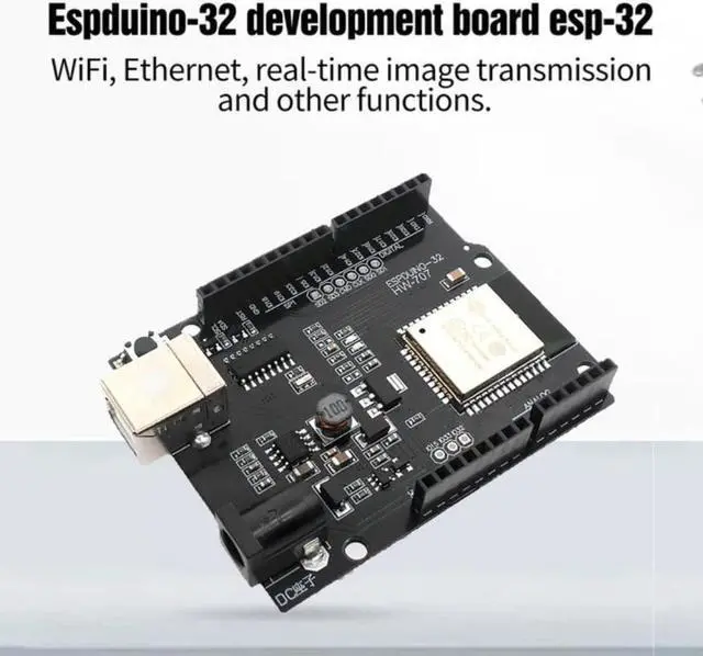 Main image of ESPDUINO-32 Wireless Development Board Picture Transmission And Reception Black Hardware High-tech Module Designed Dropshipping