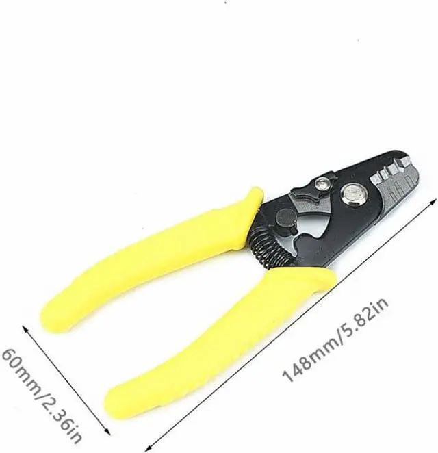 Alt view image 2 of 2 - Miller Clamp Fiber Stripping Pliers Fis Tri-hole Fiber Optic Stripper Three Hole Fiber Optic Stripper Miller Wire Stripper