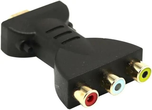 Alt view image 2 of 2 - AV Digital Signal HDMI-Compatible To 3 RCA Audio Adapter Component Converter Video Audio Adapter AV Component Converter 1080P