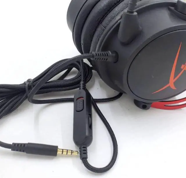 Alt view image 2 of 2 - 3.5mm Male To Male AUX Adapter 2M Audio Cable Cord For HyperX Cloud Mix Cloud Alpha Headphone Volume Control Gaming Headset Line