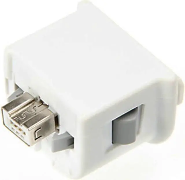 Alt view image 2 of 2 - Motion Plus Adapter Sensor for Nintendo Wii Console Remote Wireless Wiimote Controller Black & White Bag BSIDE ABS