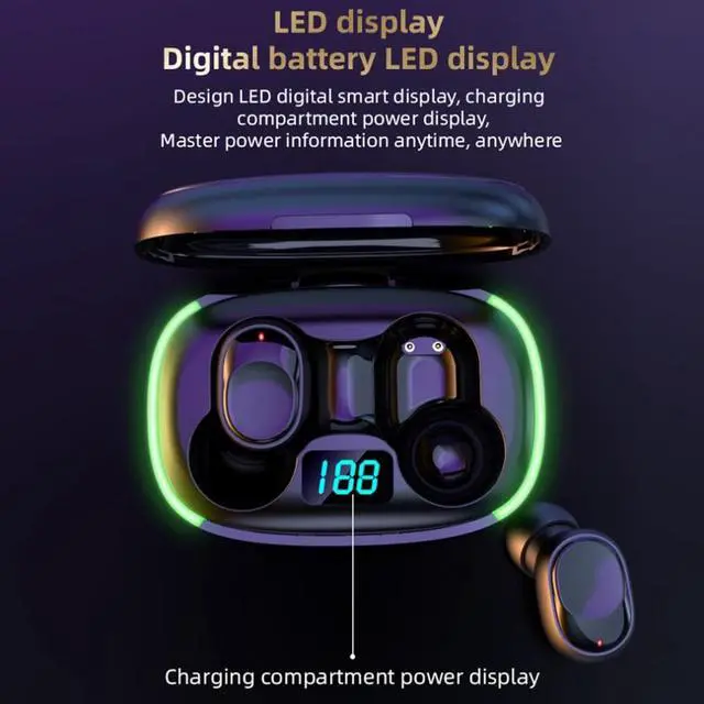 Alt view image 2 of 2 - Y70 TWS Earphone Bluetooth 5.1 Wireless Headphone Hifi Stereo Sport Waterproof Earbuds Headset Hearing Aid With Mic Handfree