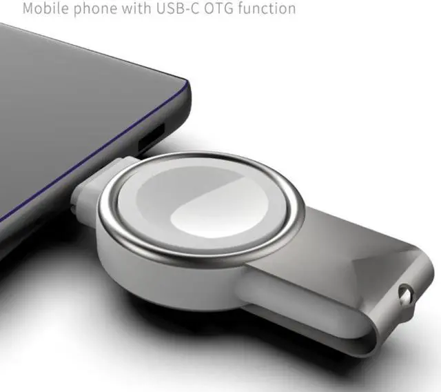 Alt view image 2 of 2 - Charger Portable Magnetic Wireless Charger For Apples Watch Fast Wireless Charging Pad Dock Station Watch Power Supply Adapter