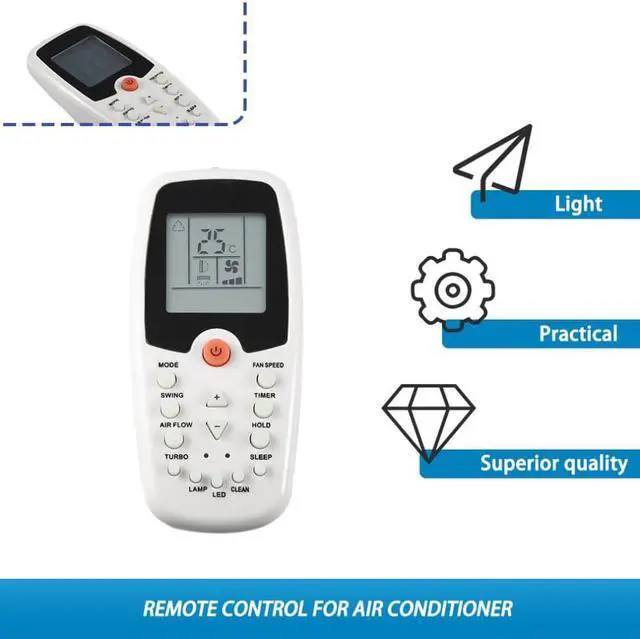 Alt view image 2 of 2 - Universal Smart Air Conditioner For Midea Tornado Remote Control Replace for ZH/EZ-01 AC A/C Air Conditioning Remote Controller