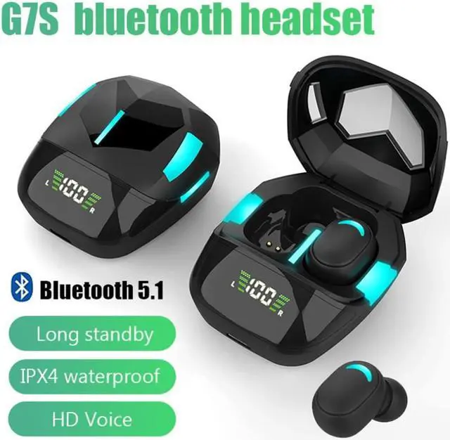 Main image of G7S Wireless Bluetooth 5.1 Earphone Game TWS Real Headset Radio Competition Low Delay In-ear Stereo Driver Headphones Earbuds