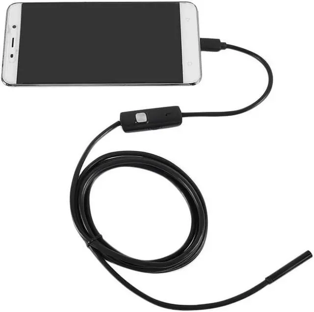 Main image of 720P Tube Endoscope 5.5mm 2M Micro USB HD Camera Borescope Inspection For PC Android Phone IP67 Waterproof Scope 6 White LEDs