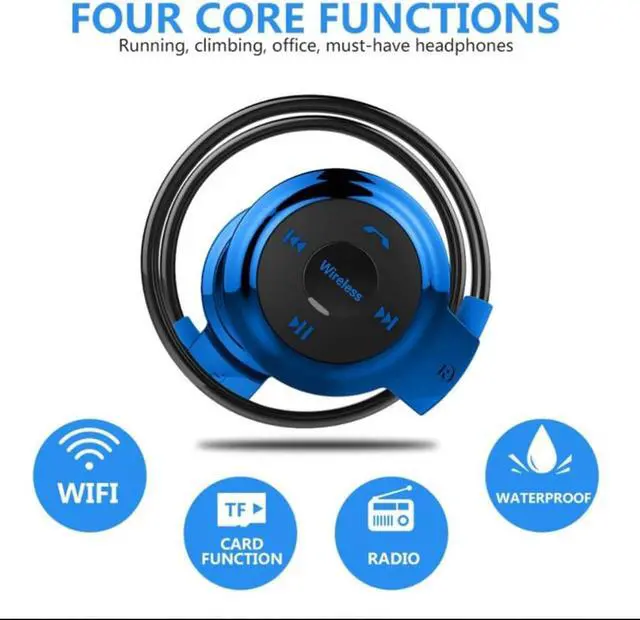 Alt view image 2 of 2 - Mini 503 Bluetooth Headphone Handsfree Support TFCard FM Headband Earphone MP3 Player Wireless Music Stereo Sport Headset Hot