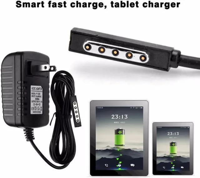 Alt view image 2 of 2 - Tablet Wall Charger For Microsoft Surface RT 10.6 Tablet Travel Power Adapter DC 12V 2A With LED Indicator US Plug