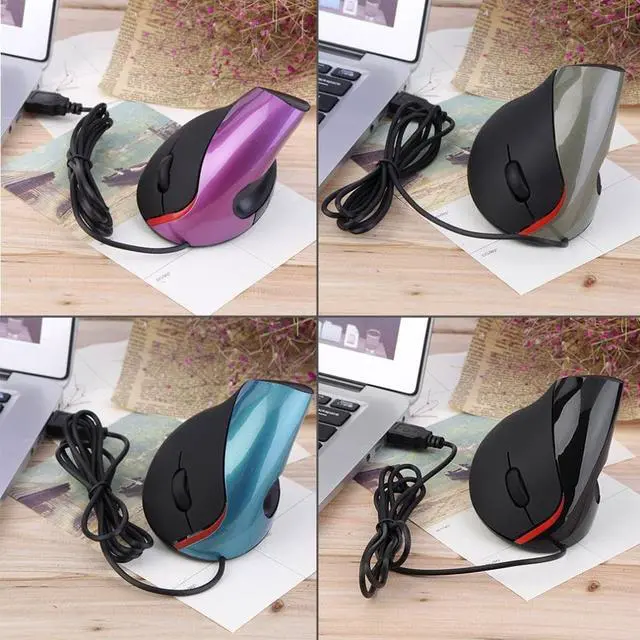 Alt view image 2 of 2 - 5D wired Optical Gaming Mouse 2400DPI 2.4GH Vertical Ergonomic Upright Vertical mouse For Desktop & Laptop