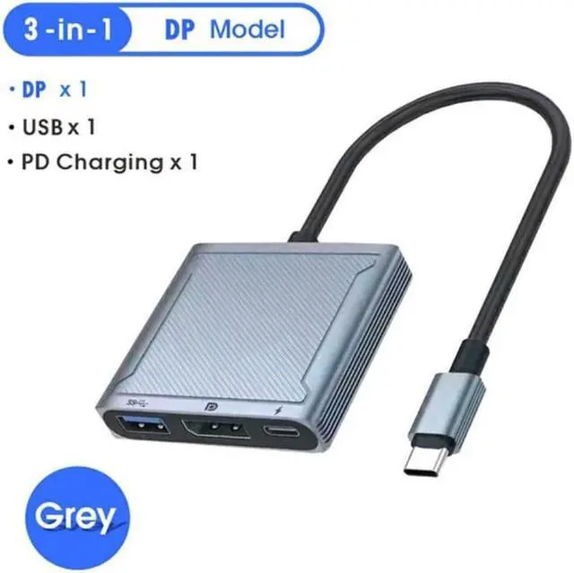 Main image of Type-c HUB USB C To HDMI-compatible 3 IN 1 Converter Head 4K HDMI-compatible USB 3.0 PD Fast Charging Smart Adapter For MacBook
