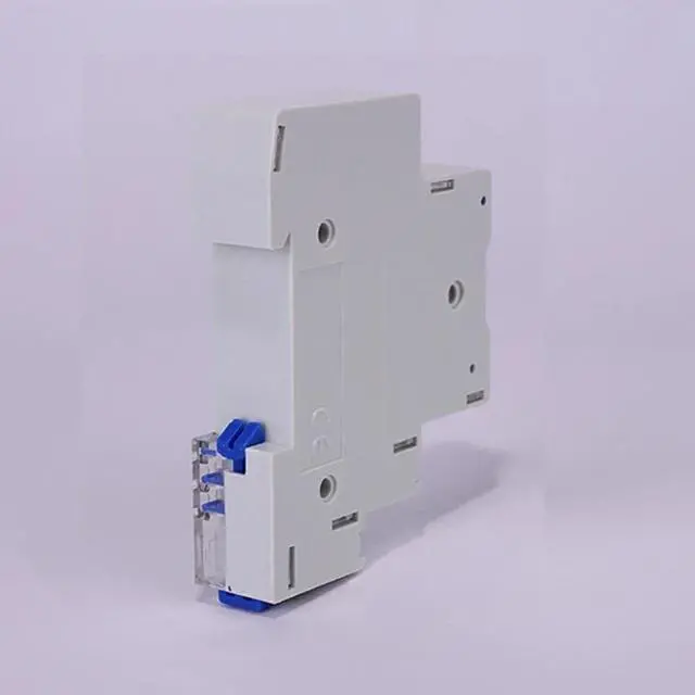 Alt view image 2 of 2 - 230V AC 7 Minutes Mechanical Timer 18mm Single Module Din Rail Staircase Timer Time Switch Timer Clock