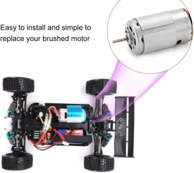 Alt view image 2 of 2 - 1/18 RC Car Brushed Motor A949-32 for Wltoys Off-road Buggy A949 A959 A969 A979 K929 Spare Parts Accessory Components