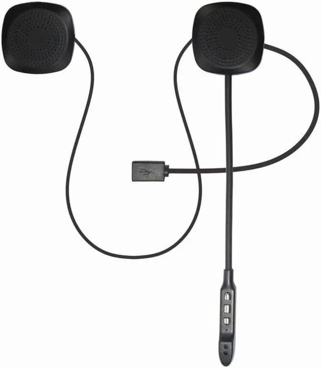 Alt view image 2 of 2 - T2 Wireless Motorcycle Helmet Headsets Wireless 5.0 Helmets Stereo Speaker MP3 Motorcycle Helmet Headsets