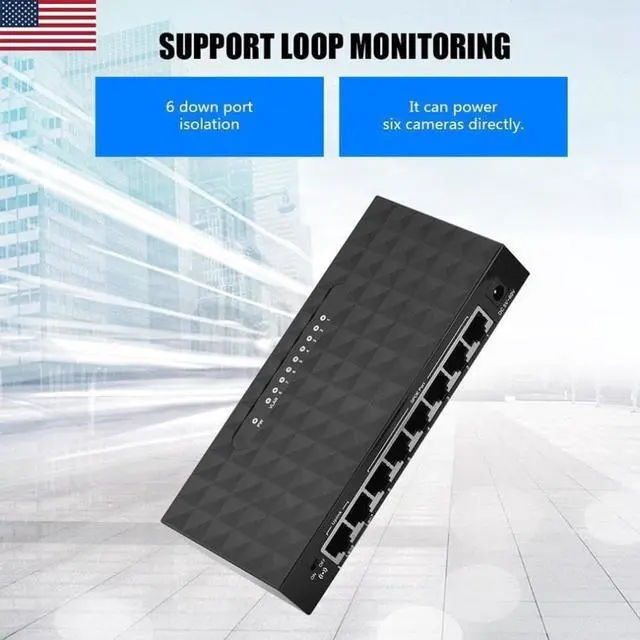 Alt view image 2 of 2 - 5/8Port Gigabit Switch Ethernet Smart Switcher High Performance 10/100Mbps Ethernet Network Switch RJ45 Hub Internet Splitter
