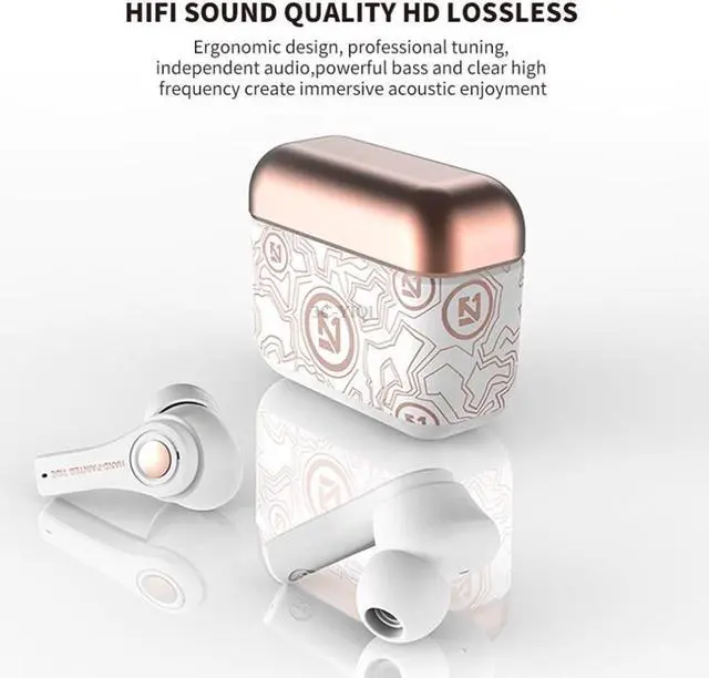 Alt view image 2 of 2 - Earbuds Wireless Earphones Headset Wireless 5.0 Connection for Sports Business for iOS for Android Wireless Earphones