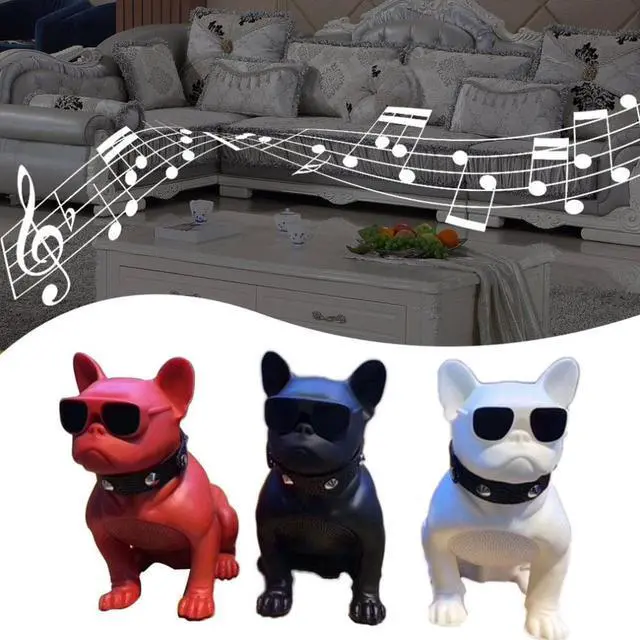 Alt view image 2 of 2 - M11 Bulldog Shape Wireless Bluetooth-compatible Speaker Subwoofer Multipurpose Shatter-Resistant Gift Computer PC Speaker