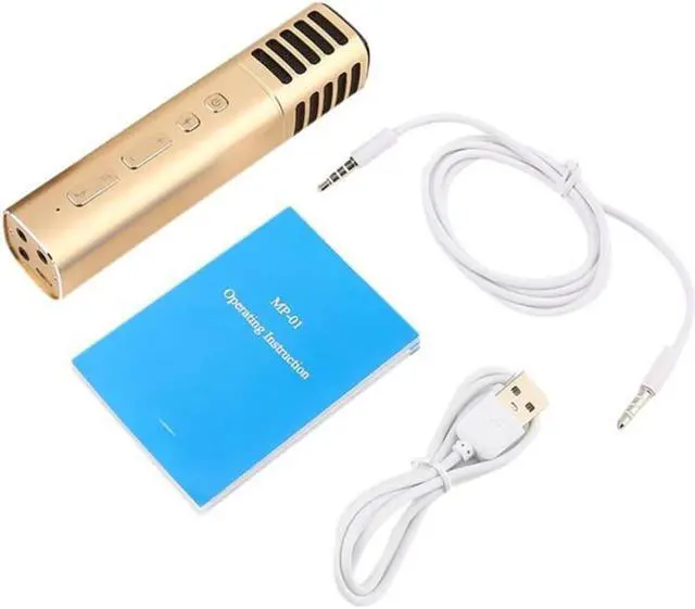 Main image of Portable Electret Recording Microphone Live Reverb Sound Effects Loseless Mobile Phone High Fidelity Karaoke with AUX Port